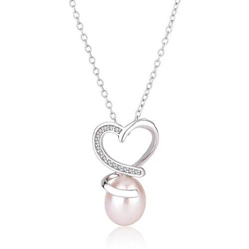 Transparent crystal infinite heart-shaped jewelry necklace